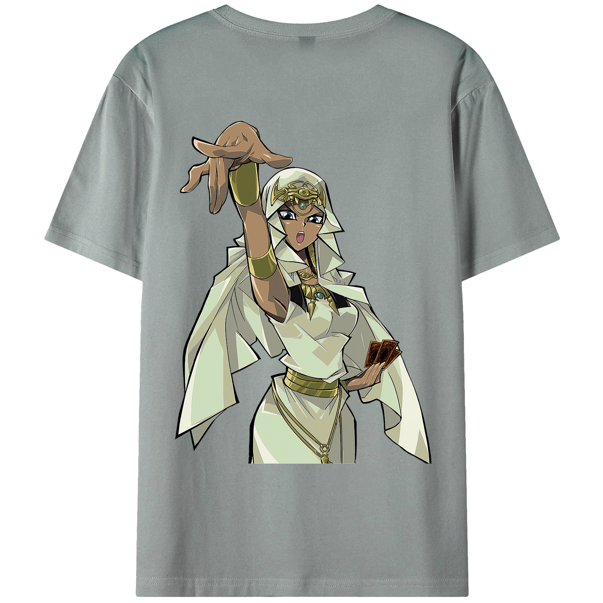 （画像用） 遊☆戯☆王 Yu-Gi-Oh! 綿100％ メンズ半袖Tシャツ（バックプリント） 通気性